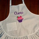 Apron (Kids) - White Cute as a Cupcake