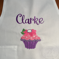 Apron (Kids) - White Cute as a Cupcake