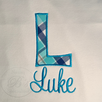 Baby Burp Cloth - Initial & Name