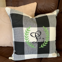 Black & White Buffalo Check Throw Pillow