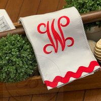 Kitchen Hand Towel - Embroidered Initial