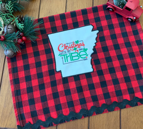 Christmas with my Tribe Kitchen Hand Towel - AR