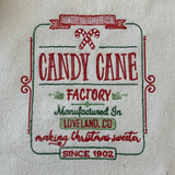 Candy Cane Factory Kitchen Hand Towel